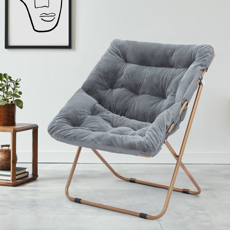 Square discount saucer chair